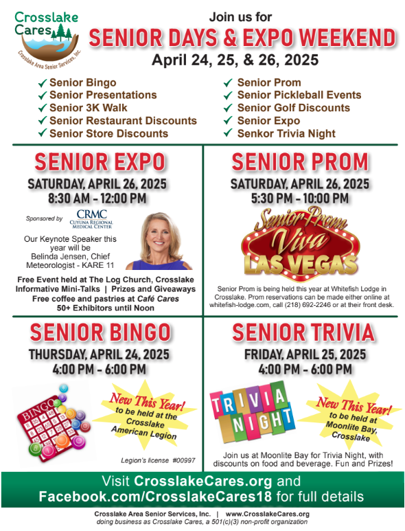 2025 Crosslake Senior and Expo Weekend